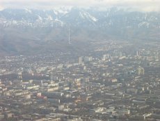 Aerial View over Almaty