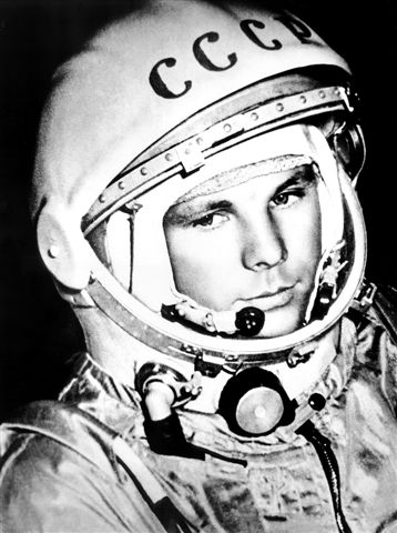 Gagarin in space suit