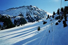 Almaty mountains in winter