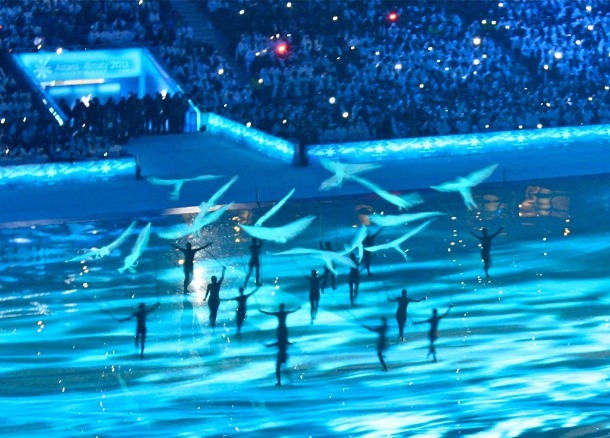 Asian Winter Games - Doves Over the Arena