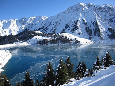 Almaty Lake in November