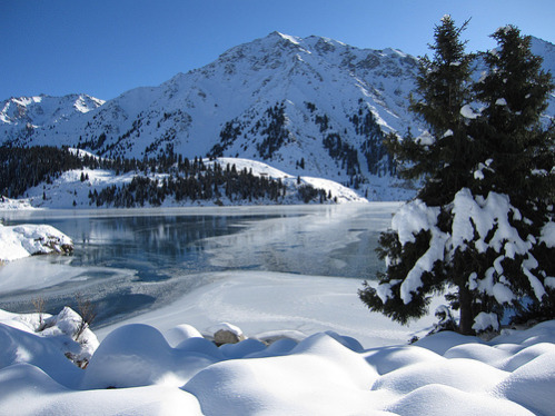 Almaty Lake in Winter