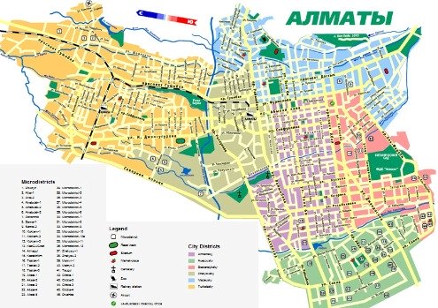 almaty map streets